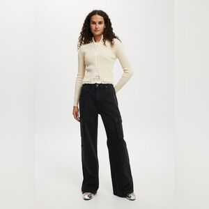 Cargo Wide Leg Jean Cotton On